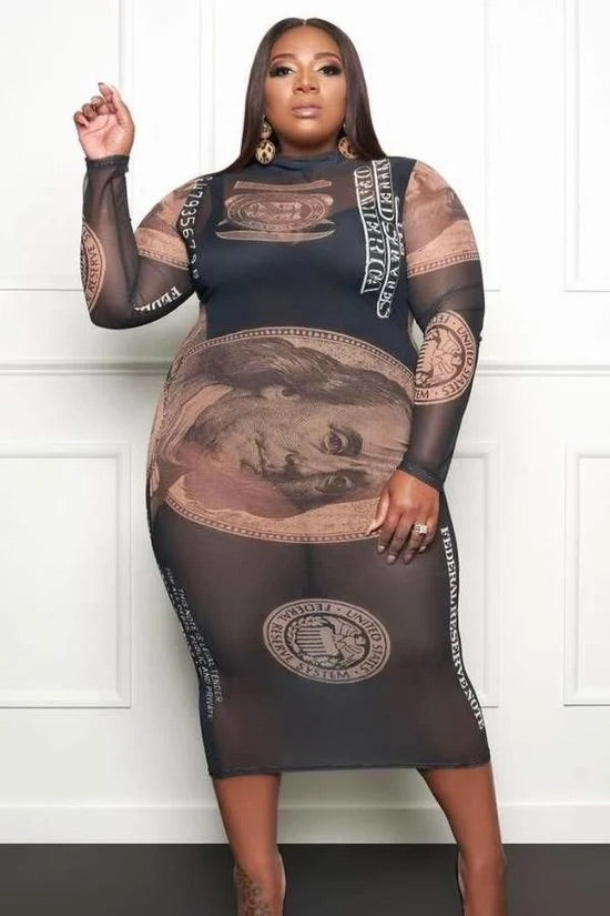 Plus Size Money Dress