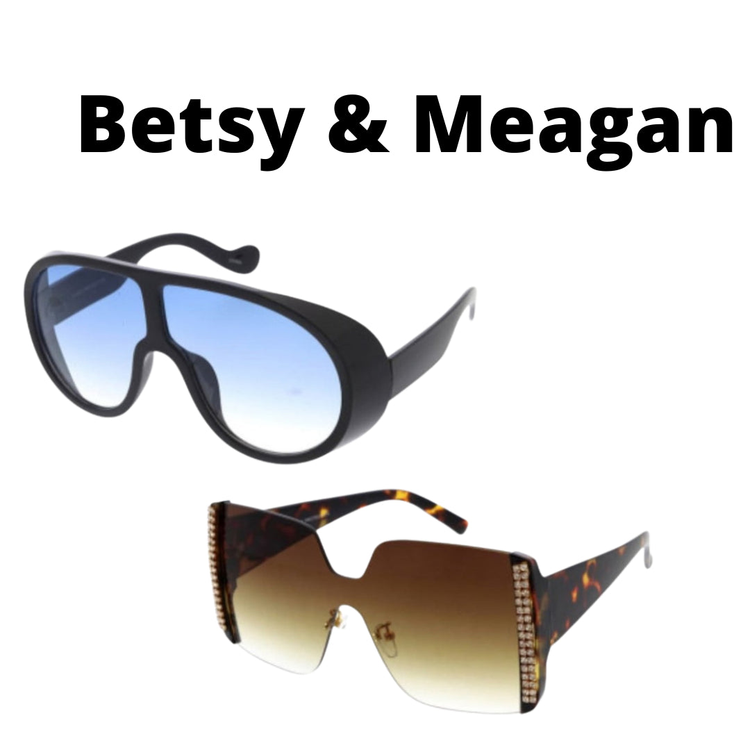 The 'Betsy & Meagan' Women's Retro Sunglasses Duo