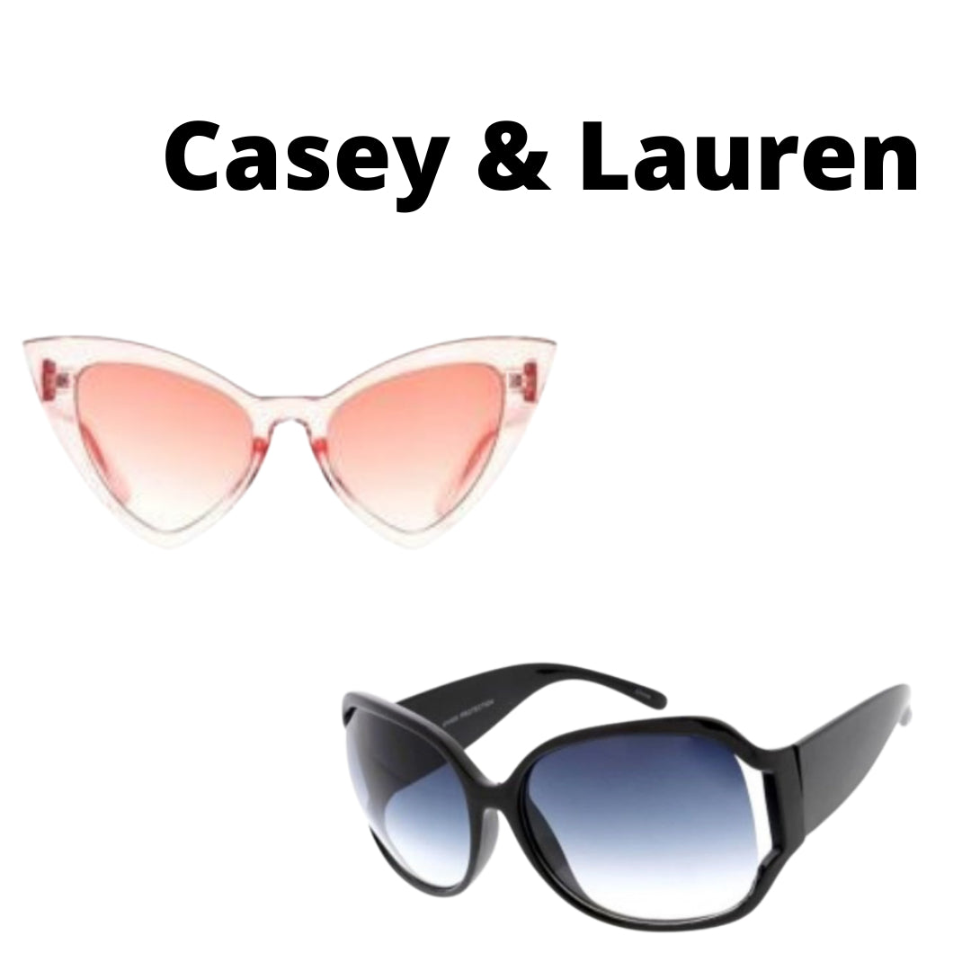 The 'Casey & Lauren' Women's Retro Sunglasses Duo