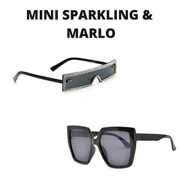 The 'Mini Sparkling and Marlo' Women’s Trendy Sunglasses Duo